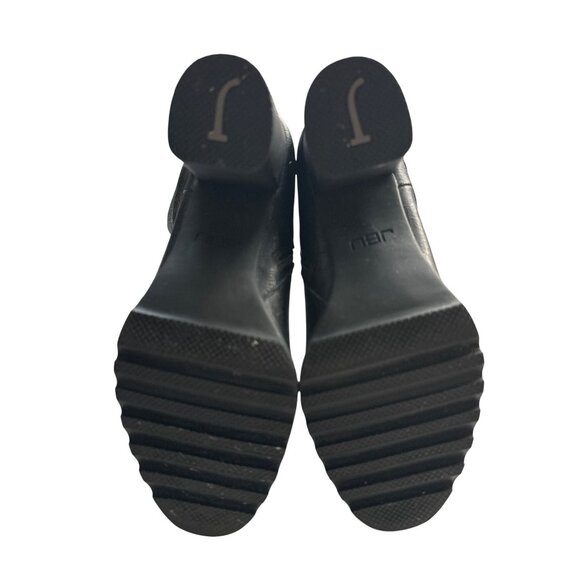 JBU By Jambu Violet Black Leather Ankle Boots Side Zip 3.5” Heel Size 8 - Picture 9 of 10